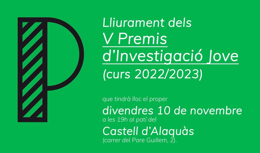 El castell d’Alaquàs acull la gala de lliurament dels V Premis d’Investigació Jove