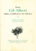 Juan Gil-Albert. Obra Completa en Prosa 2 (1982)