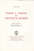 Poesía y verdad de Vicente W. Querol