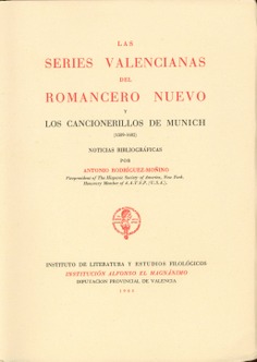 Las series valencianas del Romancero Nuevo y los Cancionerillos de Munich