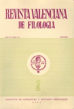 Revista Valenciana de Filologia. (Volum VI, nº  2-3)