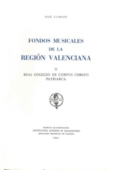 Fondos musicales de la región valenciana II