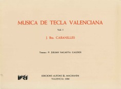 Música de tecla valenciana. (Volumen I)