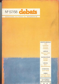 Revista Debats. Número 57-58/otoño-invierno. 1996