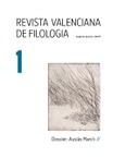 Revista Valenciana de Filologia 1. Segona època-2017