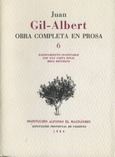 Juan Gil-Albert. Obra Completa en Prosa 6 (1984)