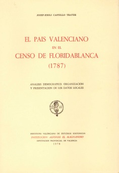 El país valenciano en el Censo de Floridablanca (1787)