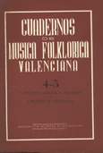 Cuadernos de música folklórica valenciana 4-5