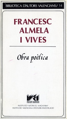 Francesc Almela i Vives. Obra poètica