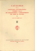 Catálogo de la colección entomologica "Torres Sala" de coleopteros y lepidopteros de todo el mundo. (Volumen II)