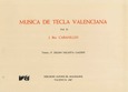 Música de tecla valenciana. (Volumen II)