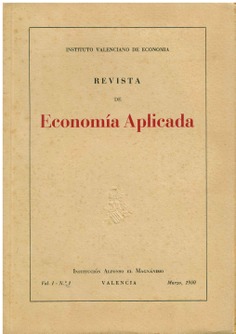 Revista de Economía Aplicada. (Volumen I, nº 1)
