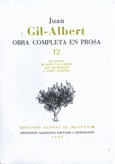 Juan Gil-Albert. Obra Completa en Prosa 12 (1989)