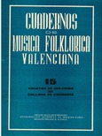 Cuadernos de música folklórica valenciana 15