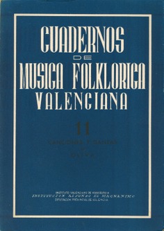 Cuadernos de música folklórica valenciana 11
