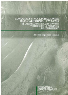 Conquista y aculturación en Baja California 1773-1790