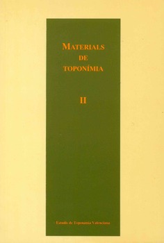 Materials de Toponímia II