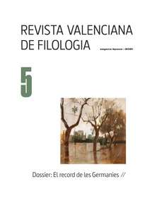 Revista Valenciana de Filologia 5. Segona època-2021