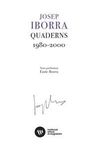 Josep Iborra. Quaderns (1980-2000)
