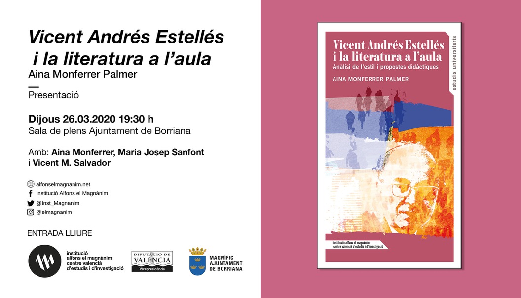 Presentació - Vicent Andrés Estellés i la literatura a l'aula (CANCEL·LADA)