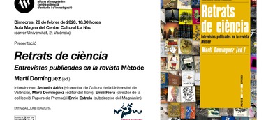 "Retrats de ciència", divulgació científica mitjançant entrevistes