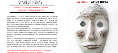 "Ribera i jo. Un diari" vida i vivències dels dos pintors xativins