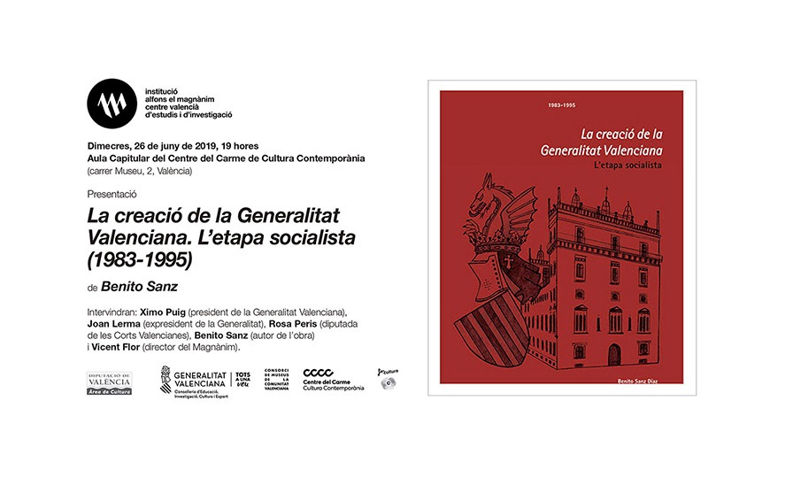 Un nuevo libro del Magnànim analiza la etapa del PSPV-PSOE en la Generalitat (1983-1995)
