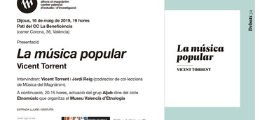 El Magnànim recupera ‘La música popular’ de Vicent Torrent con una segunda edición