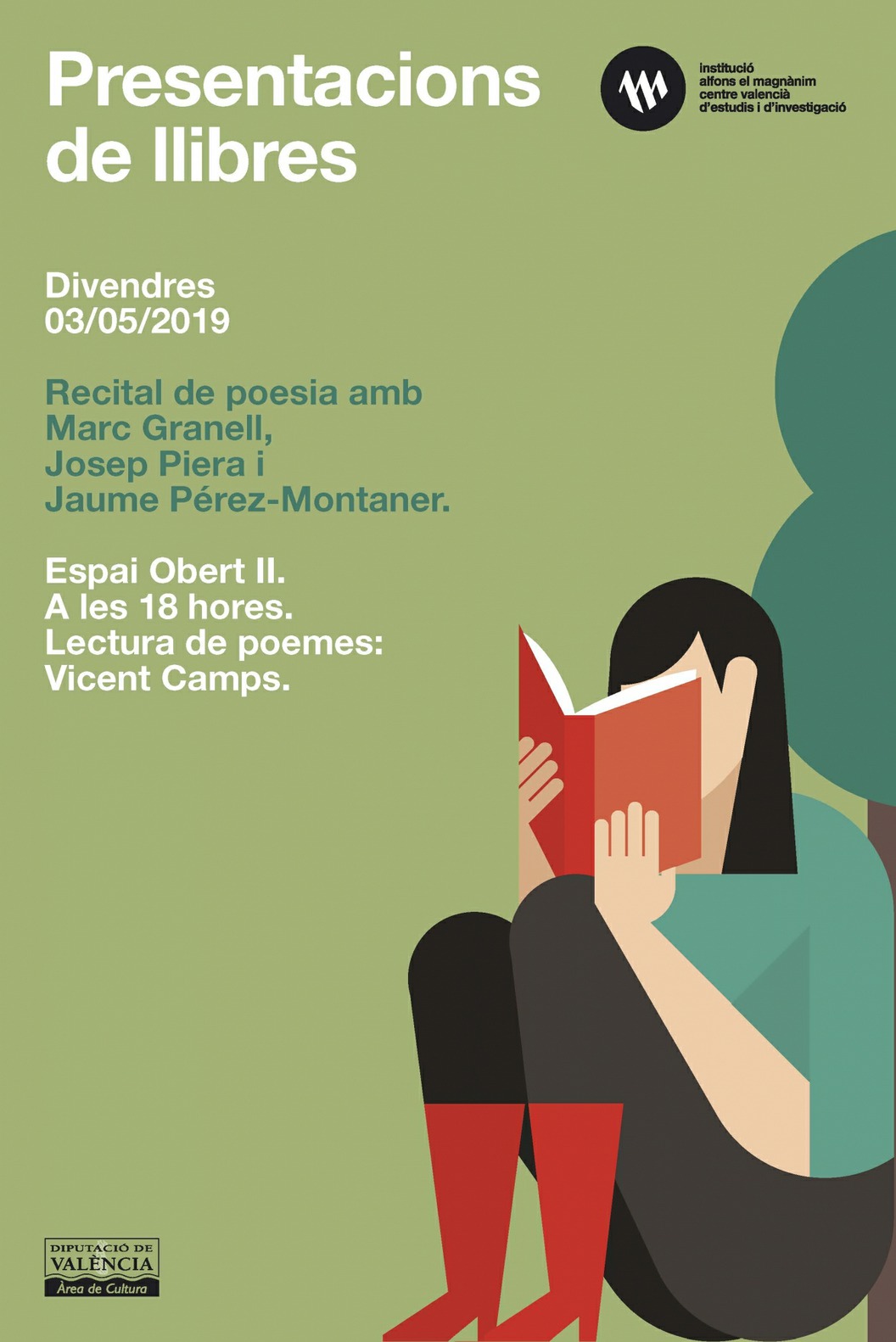 Vicent Camps recitará poemas de Marc Granell, Josep Piera y Jaume Pérez-Monaner en la Fira de Llibre