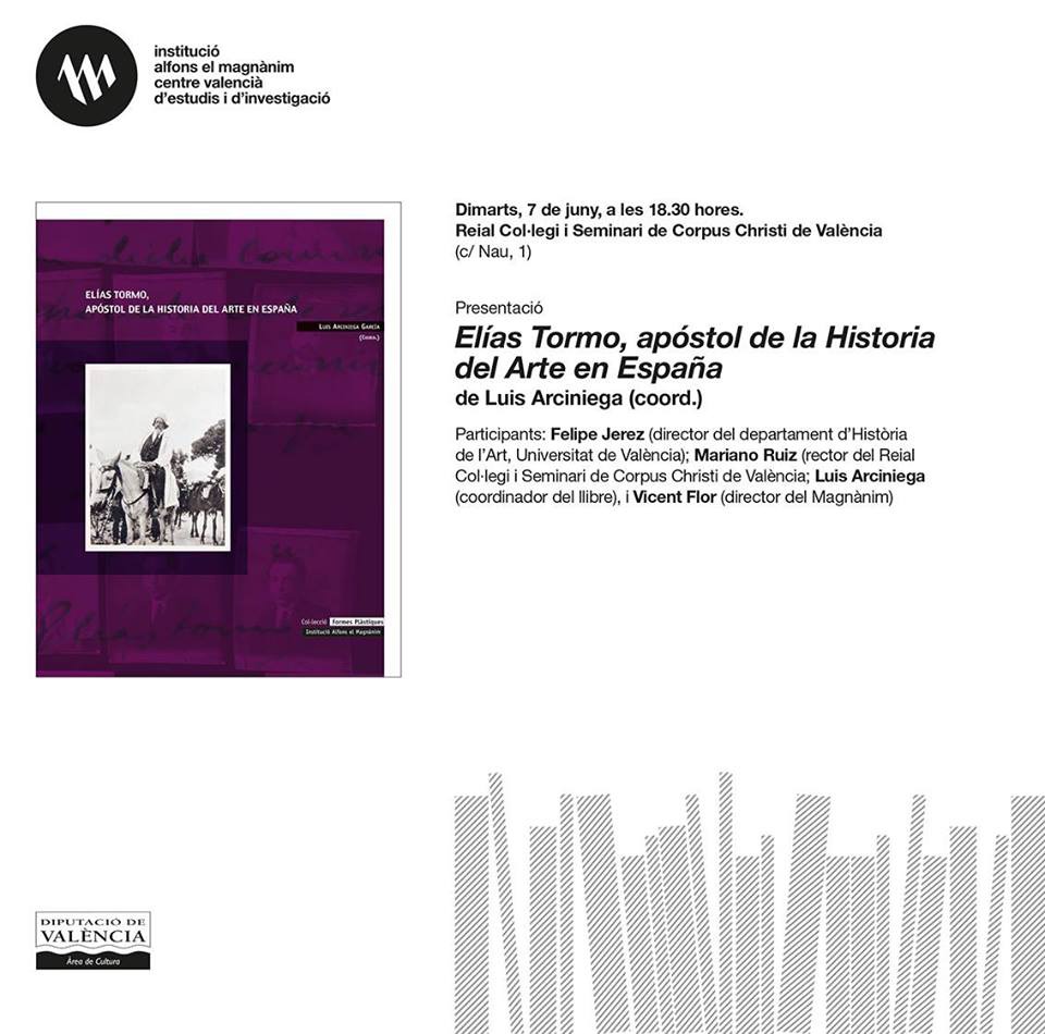 Es presenta l'obra "Elías Tormo, apóstol de la Historia del Arte en España"