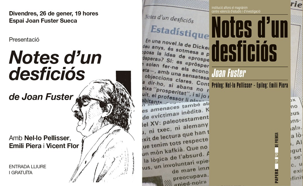 El Espai Joan Fuster acogió la presentación de "Notes d'un desficiós"