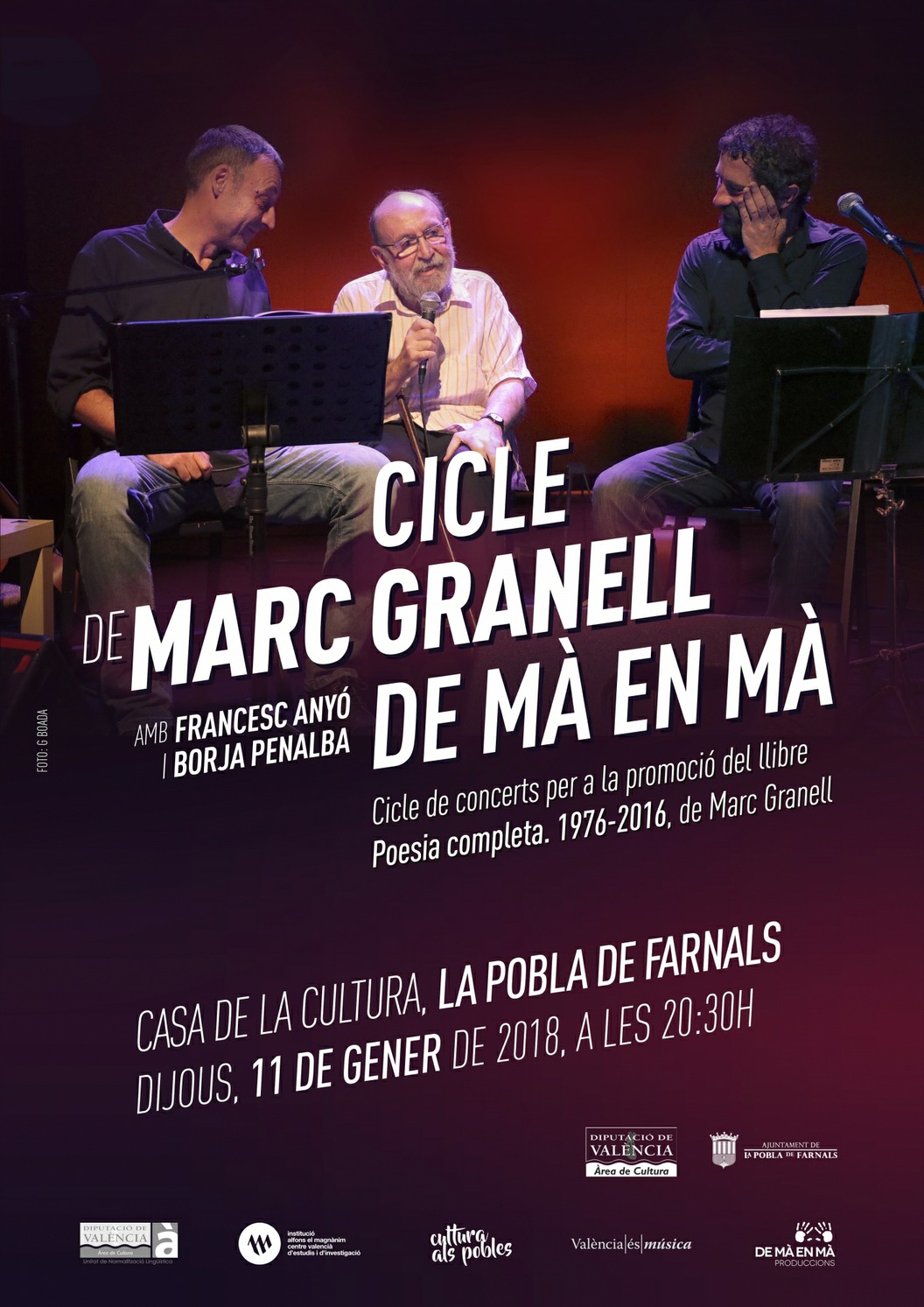 "Marc Granell, de mà en mà" en La Pobla de Farnals