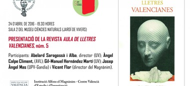 Presentació de la revista Aula de les Lletres Valencianes núm. 5 a la Fira del Llibre