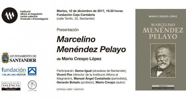Presentación de la biografía de Marcelino Menéndez Pelayo
