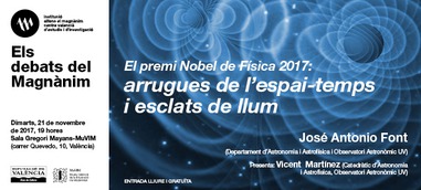 "Arrugues de l'espai-temps i esclats de llum"