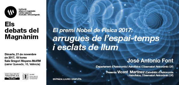 "Arrugues de l'espai-temps i esclats de llum"