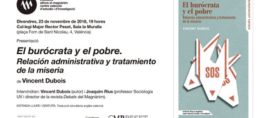 El Magnànim presenta el llibre "El burócrata y el pobre", de Vincent Dubois