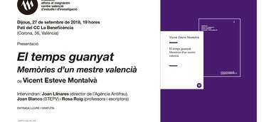 El Magnànim presenta les memòries del mestre i sindicalista Vicent Esteve