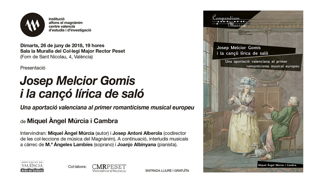 "Josep Melcior Gomis i la cançó lírica de saló. Una aportació valenciana al primer romanticisme europeu”