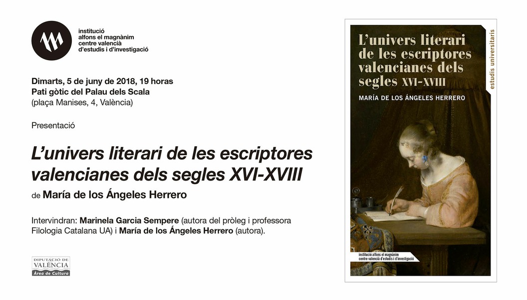 Presentación de "L'univers literari de les escriptores valencianes dels segles XVI-XVIII"