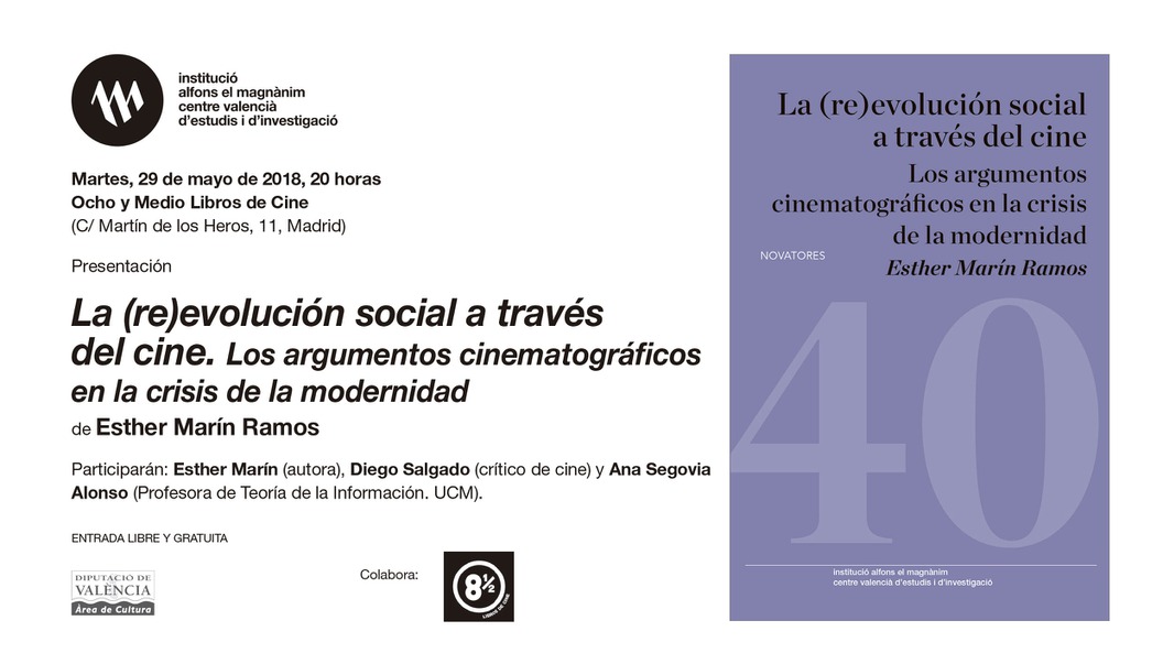 Presentación en Madrid de "La (re)evolución social a través del cine"