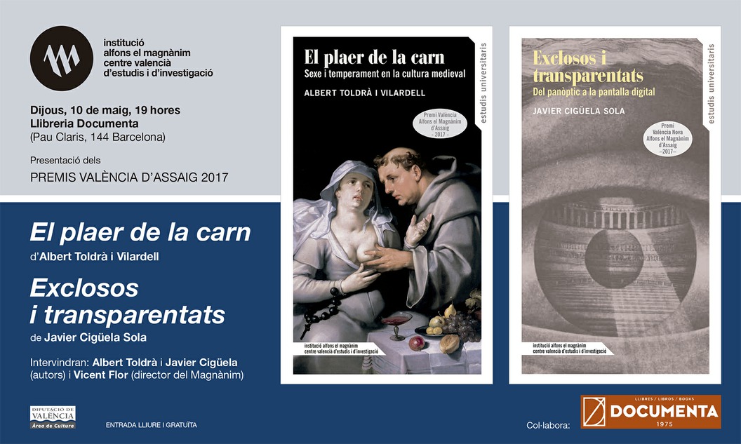 Presentació a Barcelona dels Premis València d'Assaig 2017