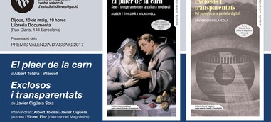 Presentación en Barcelona de los Premios València de Ensayo 2017