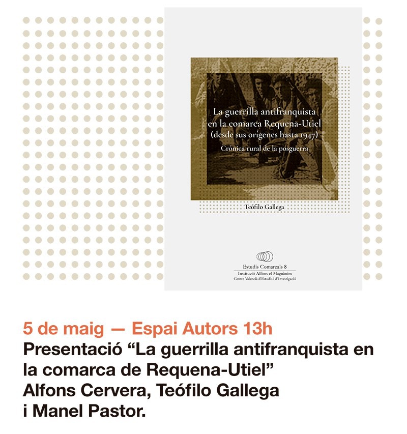 Presentación en la Fira de "La guerrilla antifranquista en la comarca Requena-Utiel"