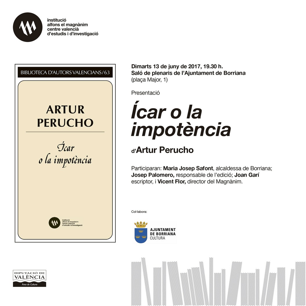 Presentación "Ícar o la impotència" en Borriana