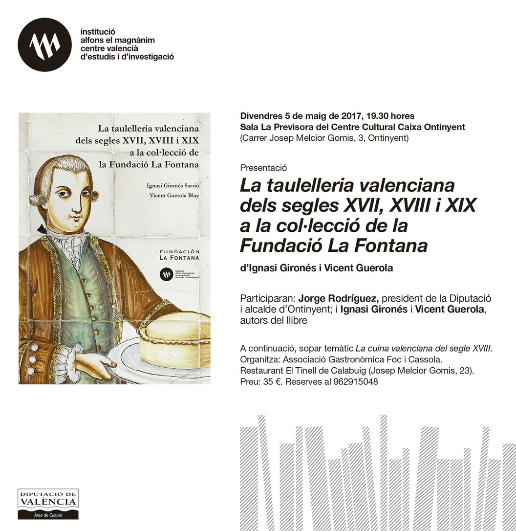 "La taulelleria valenciana dels segles XVII, XVIII i XIX" en Ontinyent