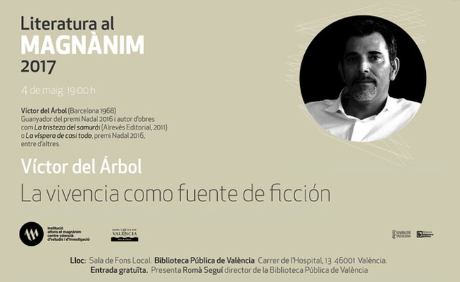 Víctor del Árbol inaugura el nuevo ciclo de conferencias