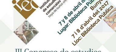 Presentat el III Congrés d'Estudis sobre la Hoya de Buñol-Chiva