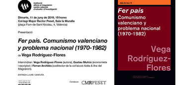 "Fer país. Comunismo valenciano y problema nacional (1970-1982)", de Vega Rodríguez-Flores