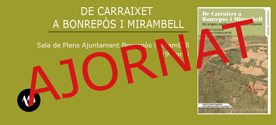 Presentació De Carraixet a Bonrepòs i Mirambell